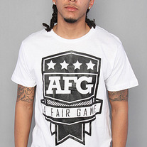 The AFG Rank Tee in White