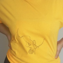Afro_kid_tshirt_gold__medium
