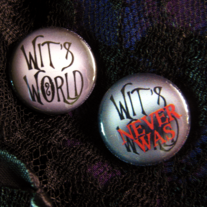 1" Button Set, Wit's World: Never Was
