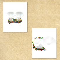 M&Ms and Milk Glass - Print Set