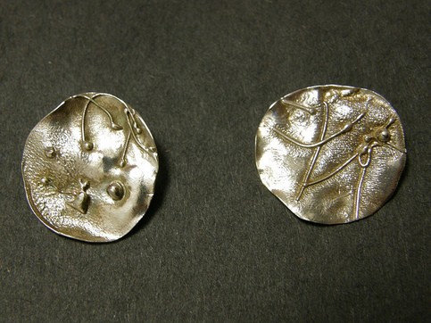 Sterling Silver Petals Earrings