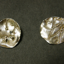 Sterling Silver Petals Earrings