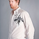 Dragonfly on White - Men's LS Dress Shirt - Thumbnail 2