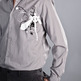 Dragonfly on Gray - Men's LS Dress Shirt - Thumbnail 1