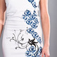 Damask Floral Tunic/Tube Dress - White - Thumbnail 1
