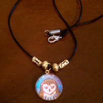 Barn owl necklace