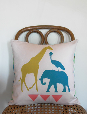 Uganda Wildlife Pillow