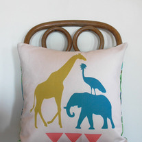 Uganda Wildlife Pillow