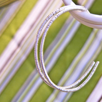 Simple Wrapped Sterling Hoops
