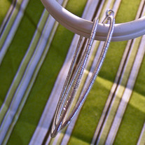 Simple Wrapped Closed Sterling Hoops