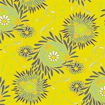 Fat Quarter - Color Splash Yellow Floret/CS3500