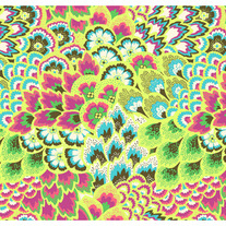 Fat Quarter-Soul Blossom Peacock Feathers Bright Pear/ AB65