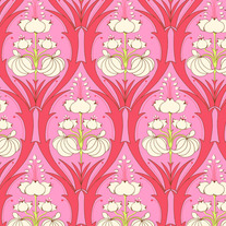 Fat Quarter-Soul Blossom Passion Lily in Cerise Pink/AB 66