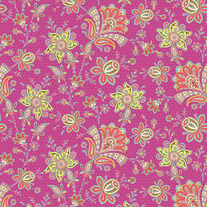 Fat Quarter-Soul Blossom Sari Bloom in Raspberry/AB 57