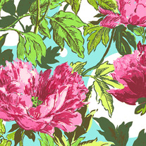 Fat Quarter-Soul Blossom Twilight Peony Amaranth/ AB59