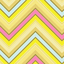 Fat Quarter-Pop Garden Zag Stripe in Lime/HB05