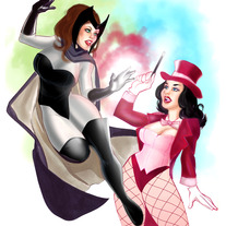 Scarlet Zatanna Mix Up! print