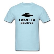  I Want To Believe UFO T Shirt S-XXL  