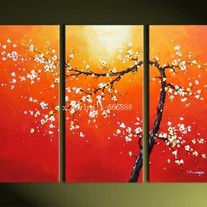 Orange Branch Oil Painting