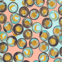 Fat Quarter- Habitat Pollen in Peach by Jay McCarroll/ JY33