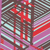 Fat Quarter- Habitat Raise the Roof in Brown by Jay McCarroll/JY32