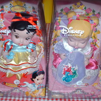 Disney Princess Snow White Sleeping Beauty Porcelain Dolls
