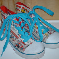 Bazooka Joe Comic Strip High Top Shoes 5