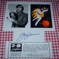 Space Ghost Gary Owens Signature Picture Card COA 