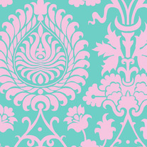 Fat Quarter-Love Bali Gate in Pink/AB52 