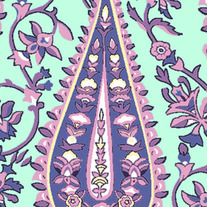 Fat Quarter-Love Cypress Paisley in Mint/AB547