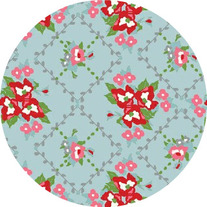 Fat Quarter- Blue Lattice/317632