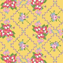 Fat Quarter- Yellow Lattice/317635