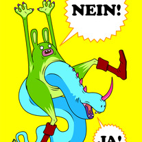 Bunny Snake Poster