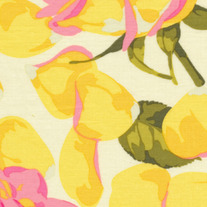 Fat Quarter-Rose Petals in Yellow/mn51 yellow