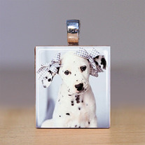 Scrabble Tile Pendant - Dalmatian - Dogs 16