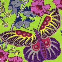 Fat Quarter- Vibrant Butterfly Carnival, MW04 Vibrant