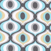 Fat Quarter- Feeling Groovy/CX3359 Charcoal