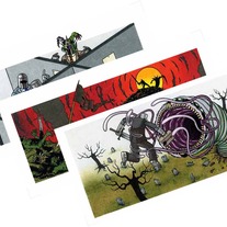 Corpse Print Series - 9.5" x 4.5" Prints