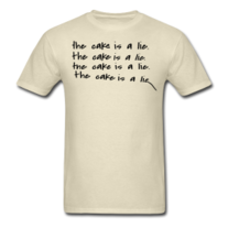 The Cake Is A Lie Mens T Shirt S-XXL