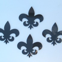 Objectify "Fleur de Lis" Coasters - Set of 4