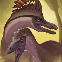 "Velociraptor Pair" Print
