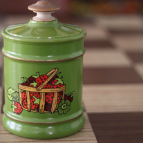 Retro Strawberry Canister