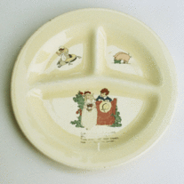 Decorative Ceramic Child's Divided Dish