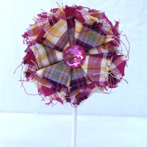Hot Pink Plaid Lollie