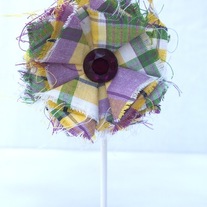 Yellow Plaid Lollie