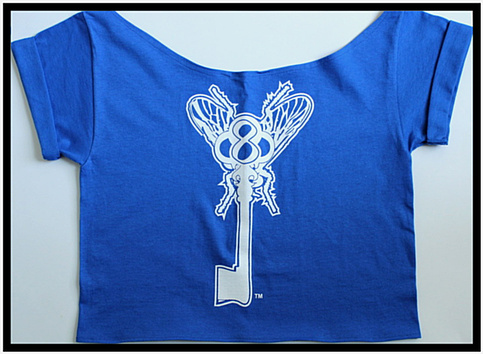 Ladies "Key Logo" cropped tee...