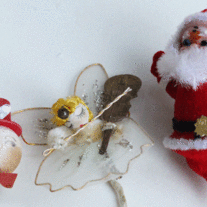Vintage Holiday Variety Cupcake Picks
