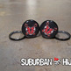 "Heart Lock & Key" Print Flat Flare Acrylic Screw Plug - Thumbnail 1