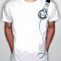 Ultra Headphones Tee (Black Graphic)
