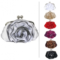 Gorgeous Satin Evening Bag Handbag Purse Clutch  